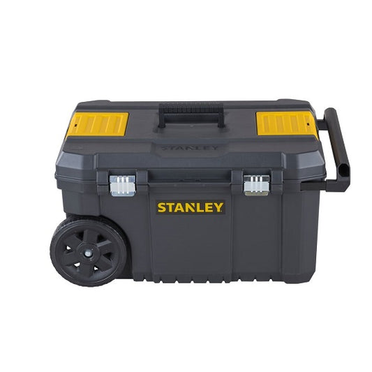 Stanley Werkzeugkoffer 50L auf Rädern – Langer Teleskopgriff und Gummiräder
