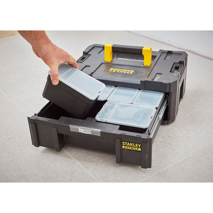 Stanley + Werkzeugkasten + PRO-STACK III + Mit 6 Fächer