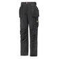 Snickers Canvas+ Hose mit Taschenbeuteln Damen Schwarz 3714 – Strapazierfähiger Knieschutz mit CORDURA® Verstärkungen