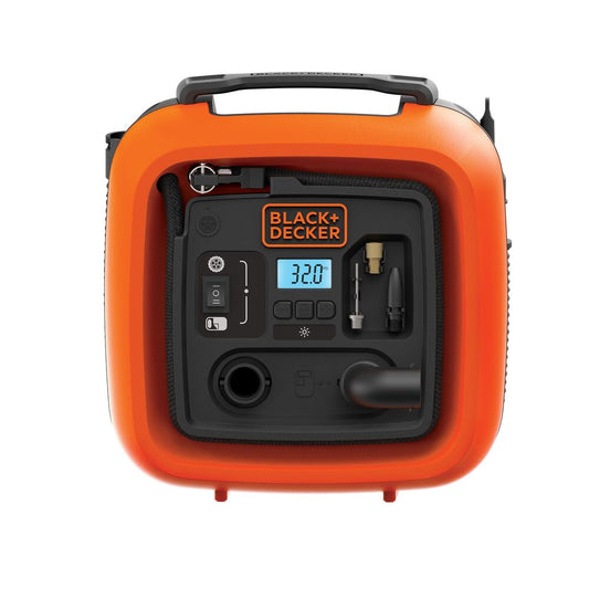 Black+Decker ASI400-XJ – Kompakter 12V Kompressor Mit 11 Bar Druck