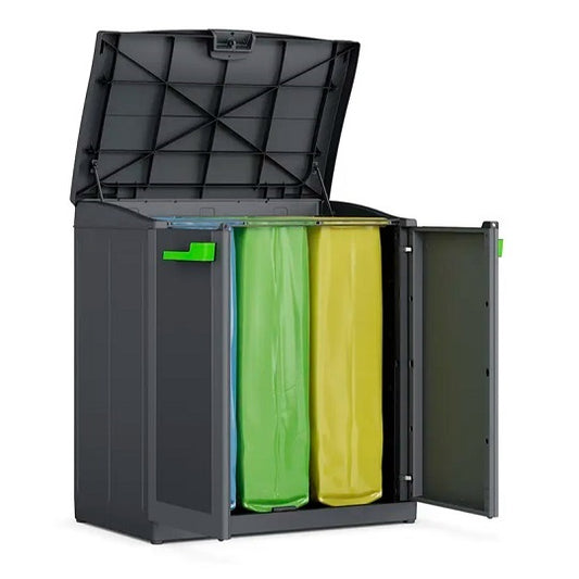 KETER Recycling-Schrank 241045 Wetterfestes Material