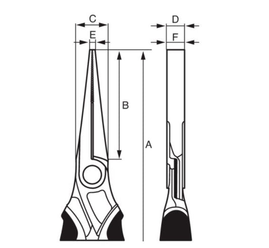Bahco Zange 2421GC-180IP 18 V Ergonomische Griffe