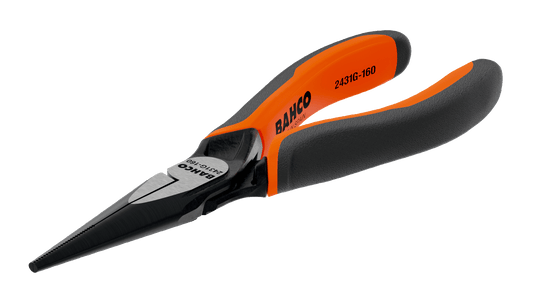 Bahco Rundzange 2431G-160 – Ergonomischer Mehrkomponenten-Griff für Optimalen Halt