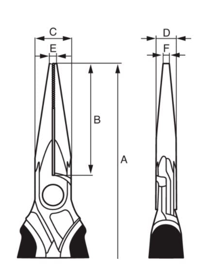 Bahco Rundzange 2431G-125 – Ergonomische Griffe für Optimale Handhabung