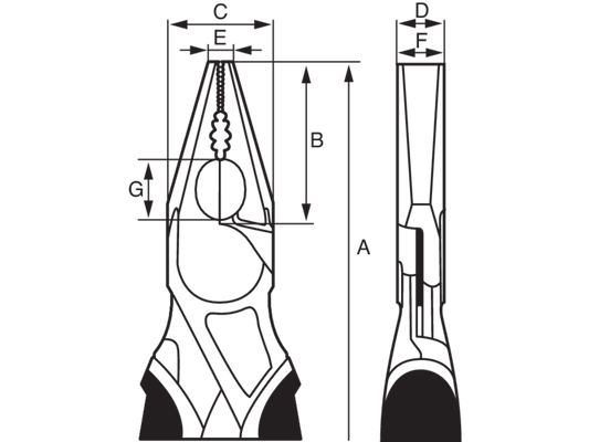 Bahco Kombinationszange 2629G-180 – Ergonomisches Design Für Maximalen Komfort