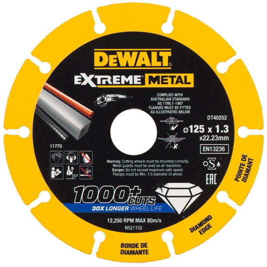 DeWalt Diamant-Trennscheibe DT40252 18 V 125 mm Scheibe