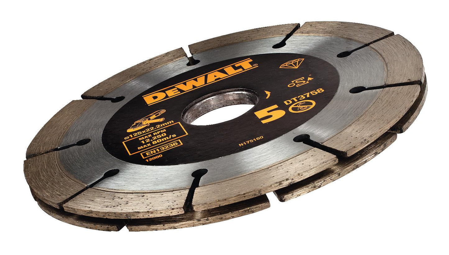 DeWalt DT3758-QZ Doppel-Diamant-Segmenttrennscheibe – Hochleistungs-Sägeblatt Für Beton und Mauerwerk