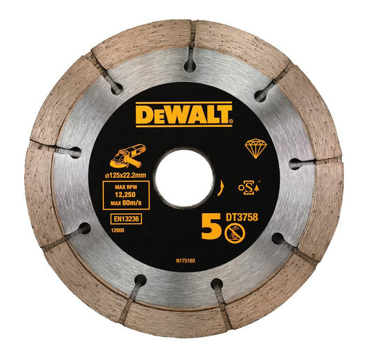 DeWalt DT3758-QZ Doppel-Diamant-Segmenttrennscheibe – Hochleistungs-Sägeblatt Für Beton und Mauerwerk