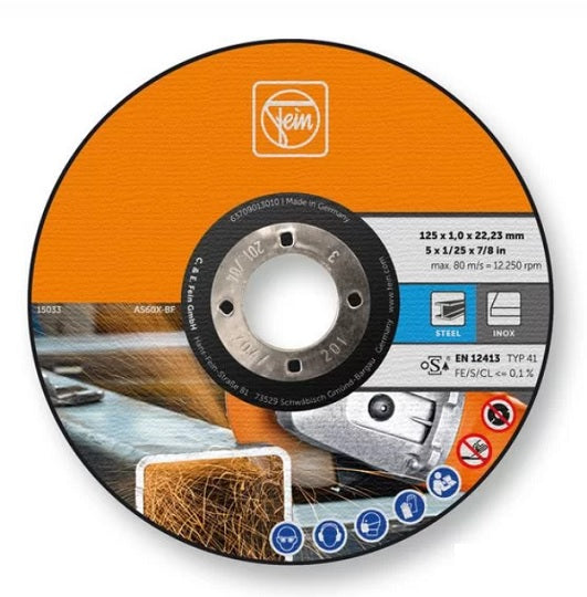 Fein Trennscheibe INOX 125/22,23/1mm – Präzises Schneiden von Metall und Edelstahl