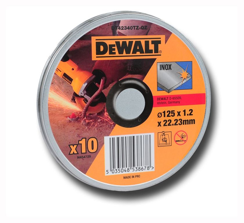 DeWalt 10-Teiliges Edelstahl-Trennscheibenset – Hohe Haltbarkeit und Schneidleistung