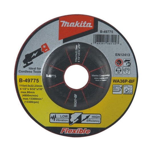 Makita Metall- und Edelstahl-Schleifscheibe B-49775 – Hochleistungs-Schliff für Metallbearbeitung
