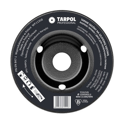 TARPOL Raspel T-12 Holz Gummi für Winkelschleifer Kompakt