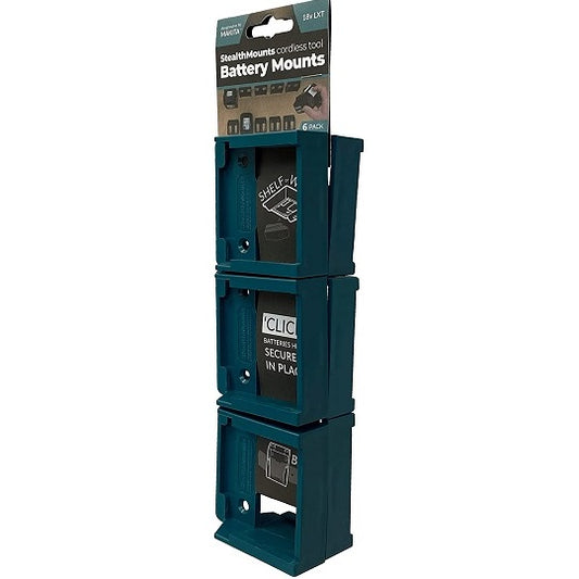 Makita Akkuhalterungen StealthMounts BM-MK18-BLU-6 – Praktische Aufbewahrungslösung für 18V Akkus