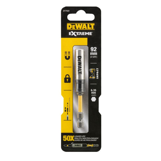 DeWALT EXTREME FLEXTORQ 92mm Schlagmagnetadapter – Flexible Torsionszone für Schlagschrauber