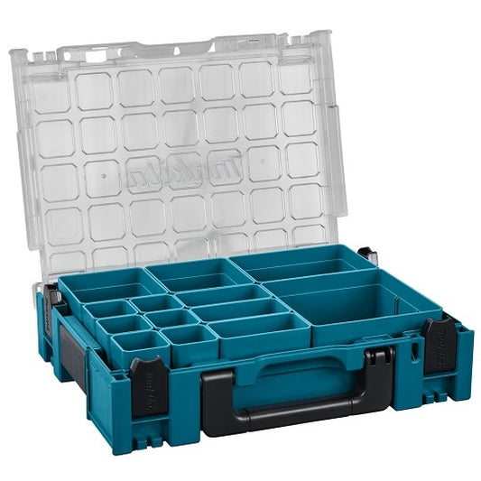 Makita MAKPAC 191X80-2 – Organisierter Werkzeugkoffer mit Herausnehmbaren Behältern