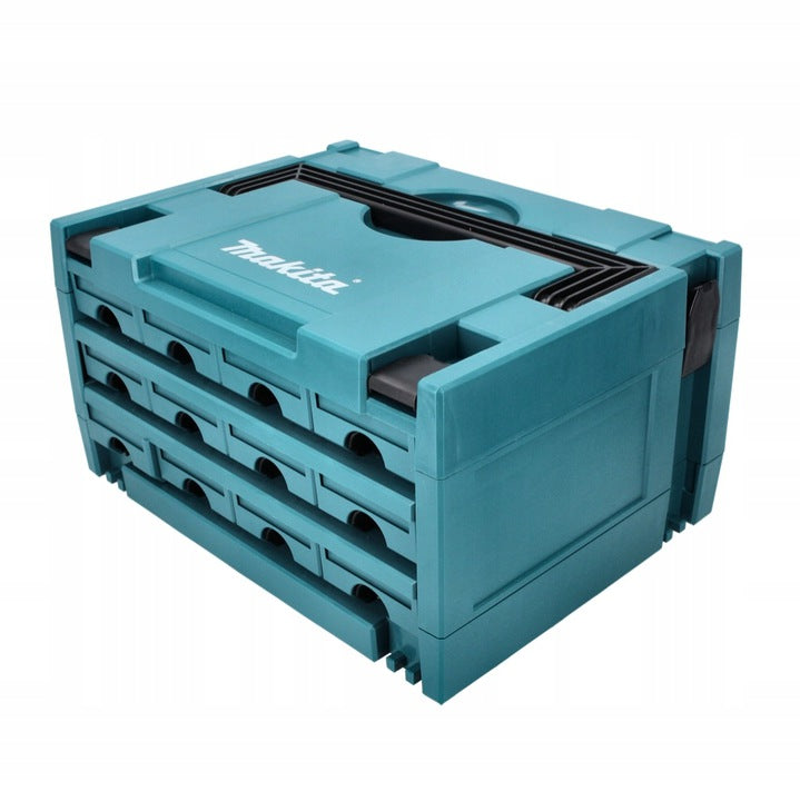 Makita MAKPAC Systemkoffer – 12 Schubladen Mit Verriegelungsmechanismus