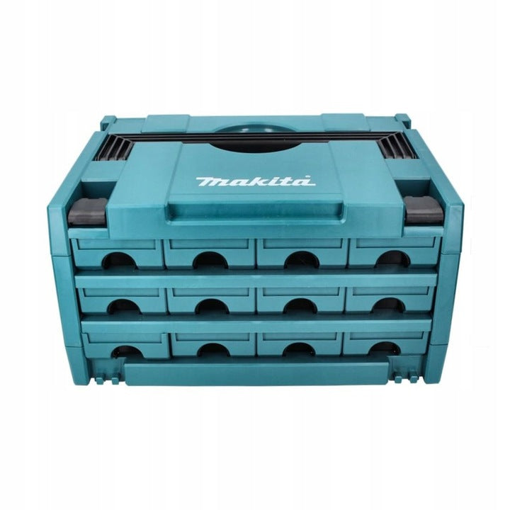 Makita MAKPAC Systemkoffer – 12 Schubladen Mit Verriegelungsmechanismus