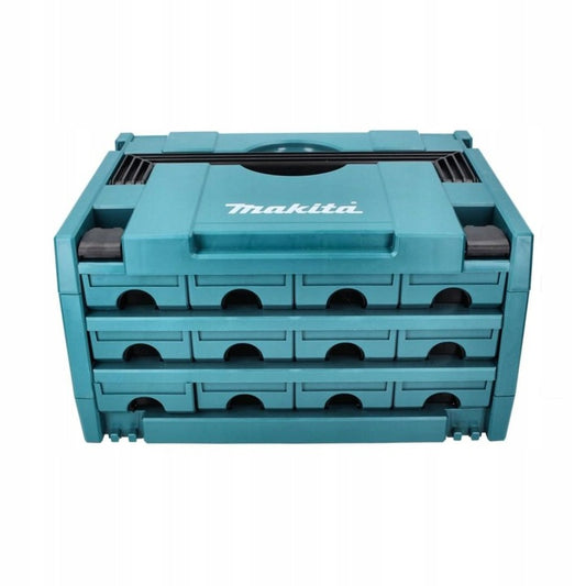 Makita MAKPAC Systemkoffer – 12 Schubladen Mit Verriegelungsmechanismus