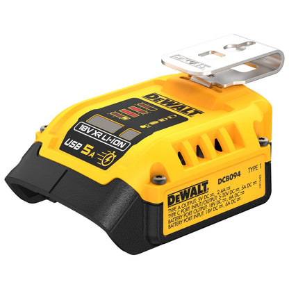 DeWalt Ladeadapter DCB094K 18 V USBAusgang Robust Kompakt