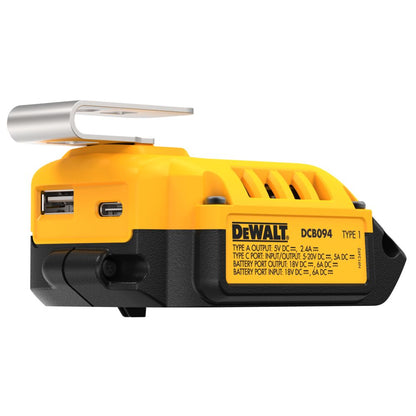 DeWalt Ladeadapter DCB094K 18 V USBAusgang Robust Kompakt