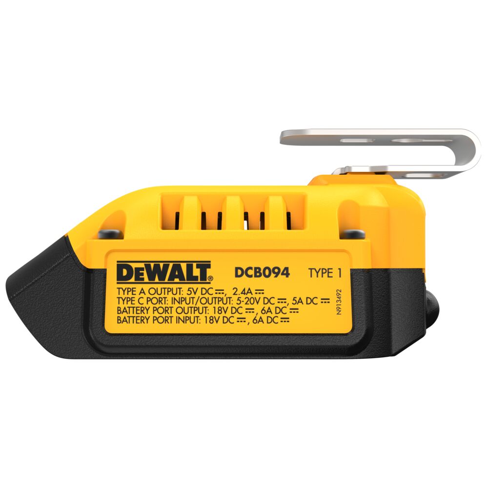 DeWalt Ladeadapter DCB094K 18 V USBAusgang Robust Kompakt