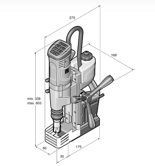 FEIN Magnetfußbohrmaschine KBU 35 QW – Leistungsstarker 1100W Motor