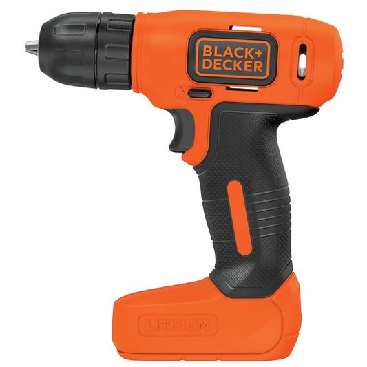 Black+Decker Akku-Bohrschrauber 7,2V BDCD8-QW – Kompaktes Design Mit Rechts-Links-Lauf