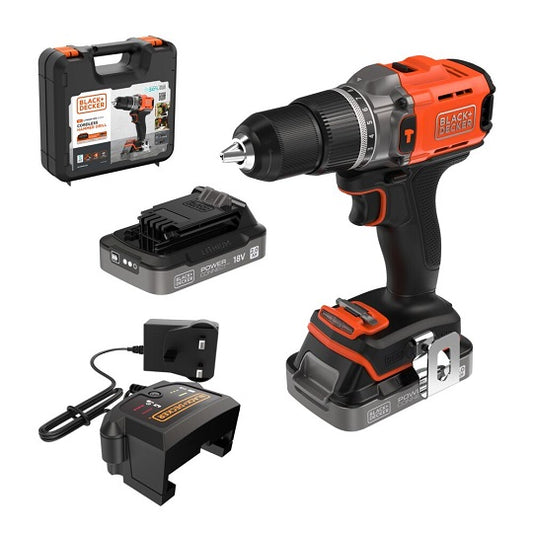 Black+Decker Akku-Bohrhammer BCD383D2XK-QW – Hohe Leistung mit 45Nm und 18V