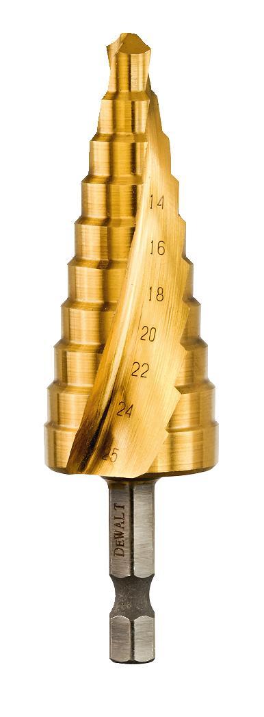 DeWalt HSS-G Stufenbohrer DT5030-QZ – Extrem Hohe Belastbarkeit für Metall