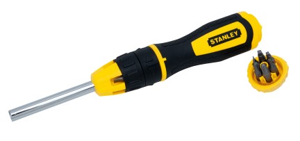 Stanley 0-68-010 Handschraubendreher – Praktisches Magazin mit Ratsche