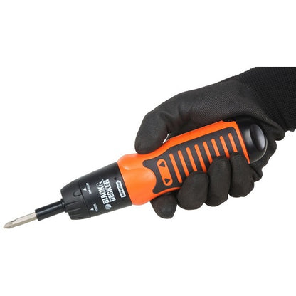 Black+Decker Schraubendreher A7073-XJ Gummierter Griff
