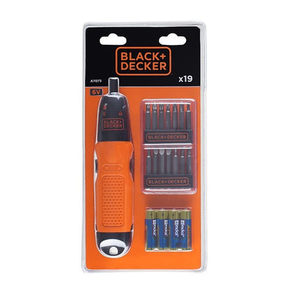 Black+Decker Schraubendreher A7073-XJ Gummierter Griff