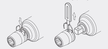Koken Sicherheitsstift C61 + Passend 3/4 Zoll Schlageinsätze