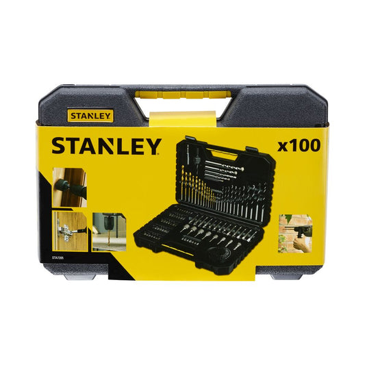 Stanley STA7205-XJ 100-teiliges Set – Robuster Kunststoffkoffer mit Vielfältigem Zubehör