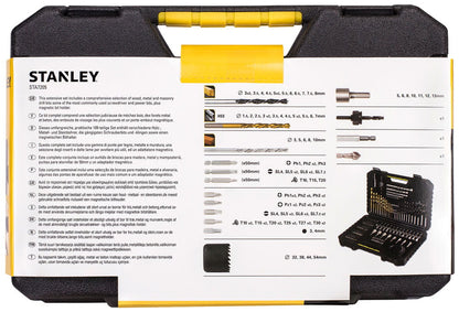 Stanley Set STA7205-XJ 100 Teile Kunststoffkoffer Zubehör