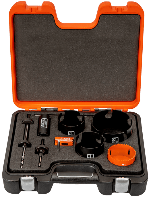 Bahco 3835-SET-64 – 10-teiliges Bimetall- und Hartmetall-Lochsägen-Set für Vielseitige Anwendungen