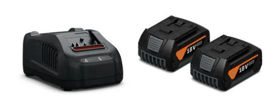 FEIN Satz Von 2 18V 50Ah Batterien – Mit Ladezustandsanzeige Und Elektronischem Zellenschutz