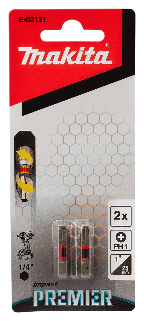 Impact Premier Makita Schlagräder PH1/25mm – Robuste und Verstärkte Kernqualität