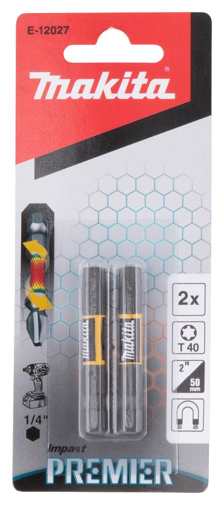 Makita Torx-Bitsatz 18 V Magnetische Torx T40 2er Set