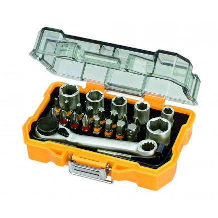 DeWALT Satz Mit 24 Bits Und Knarreneinsätzen 1/4" – Praktisches Gürtel-Etui