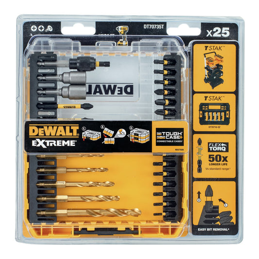 DeWalt Schlagräder-Set DT70735T-QZ 18 V 25-Teilig Profi-Set