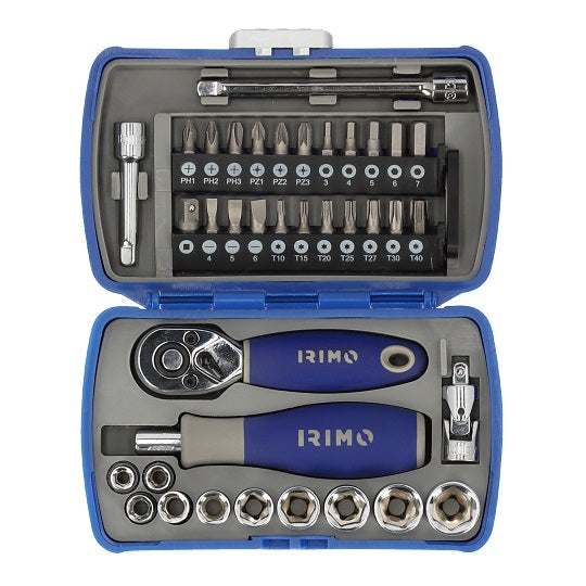 IRIMO Schraubensatz 37 Stück 1/4 Zoll Schraubenköpfe