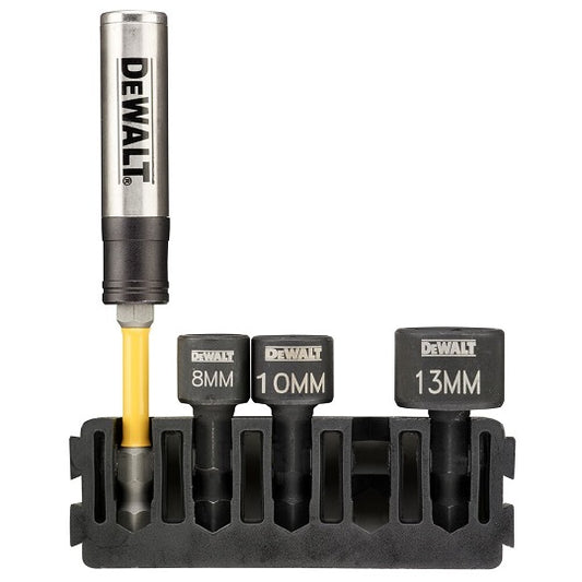 DeWALT DT70826-QZ Schlageinsätze Set – Inklusive Magnetischem Bithalter 1/4 Zoll