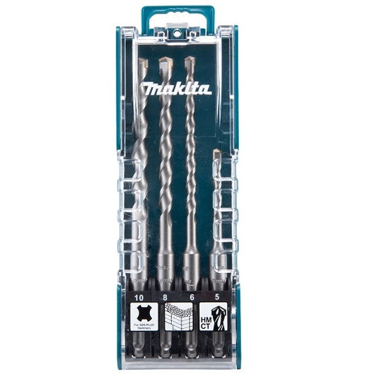 Makita SDS+ Betonbohrer-Set D-74136 – 4-teiliges Set Mit Praktischem Koffer