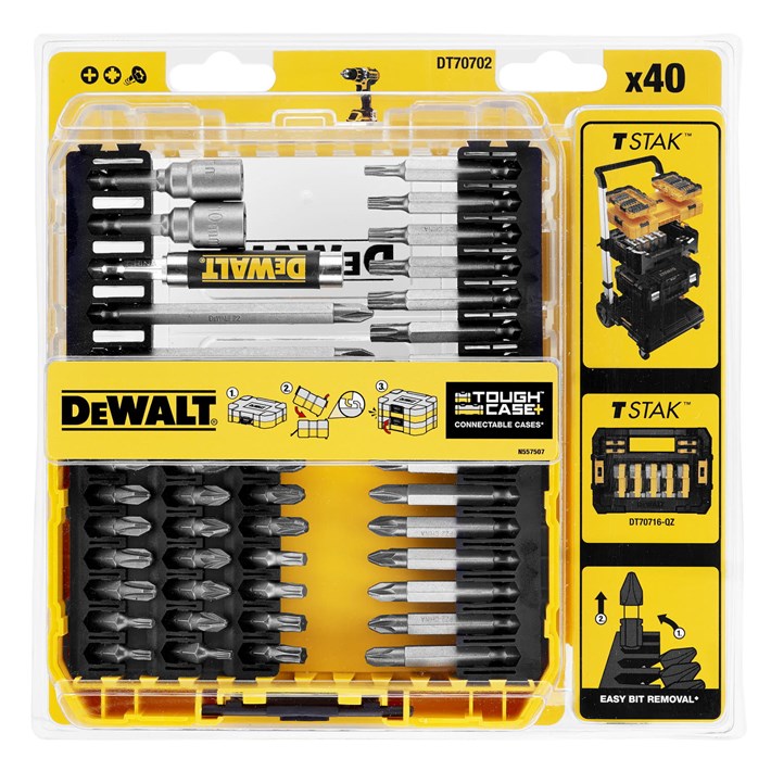 DeWalt Steckschlüsselset DT70702-QZ 18 V 40-tlg Tough Case Set