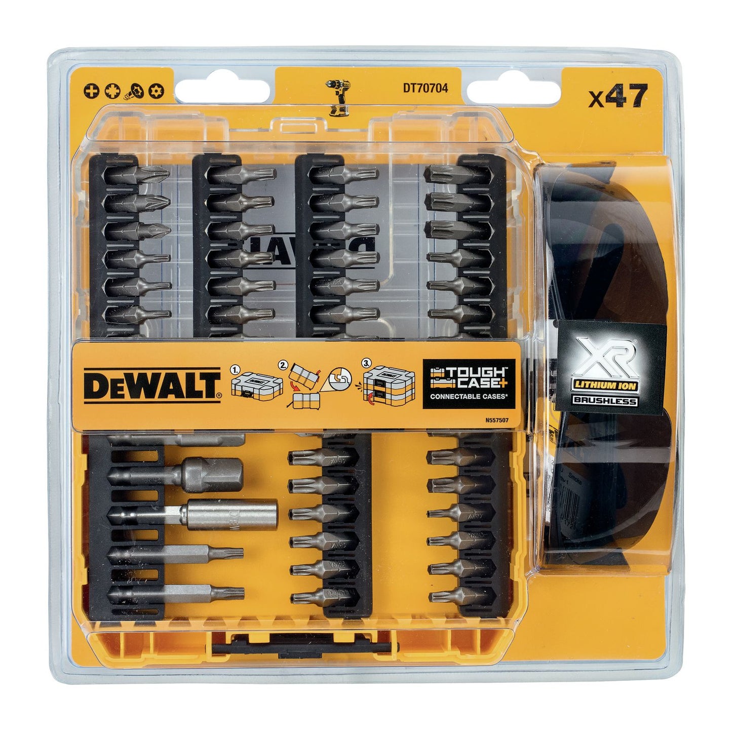 DeWalt Satz DT70704-QZ 47tlg 1/4Zoll Profi Montage Set