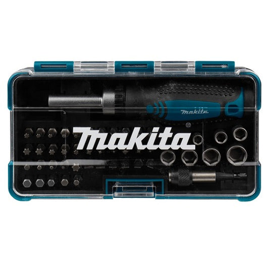 Makita B-36170 47-teiliger Ratschenschlüssel-, Steckschlüssel- und Schraubenziehersatz – Vielfältige Einsatzmöglichkeiten