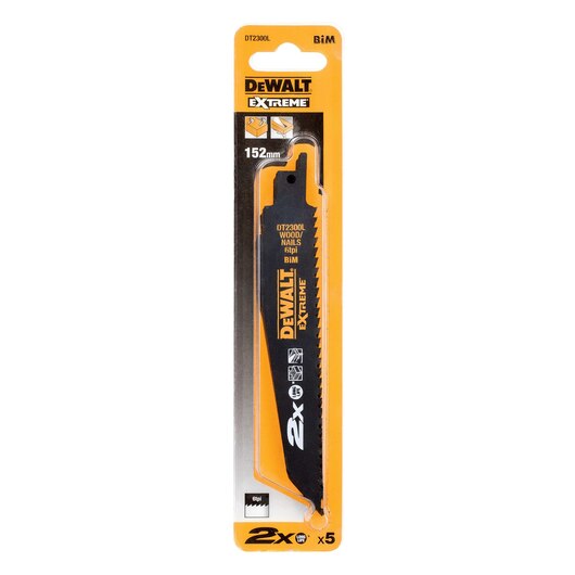 Dewalt DT2300L-QZ – Effizientes Sägen Mit Optimierter Zahngeometrie