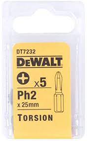 DeWalt DT7232-QZ – Satz Mit 5 TORSION Schraubendreherbits PH2 25mm