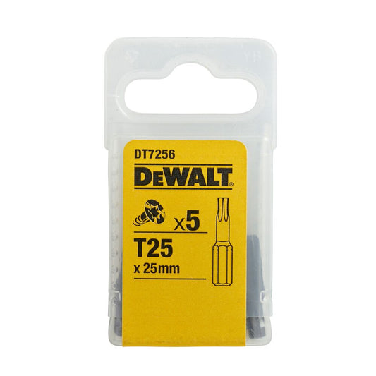 DeWalt DT7256-QZ – Satz Mit 5 Stück 1/4 Zoll Torx-Schraubendreherbits TX25
